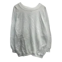 USA製 Hanes 無地スウェット トレーナー XL ホワイト プルオーバー 裏起毛 ラグラン トップス 春秋物 a803-6413