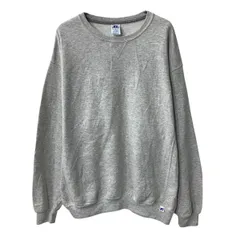 RUSSELL ATHLETIC 無地スウェット トレーナー XL グレー ラッセルアスレティック プルオーバー 前Vガゼット 裏起毛 春秋物 a803-6436