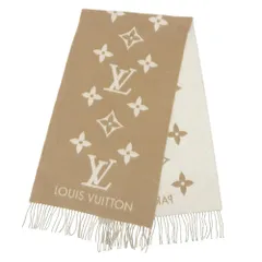 【本物保証】 箱付 超美品 ルイヴィトン LOUIS VUITTON モノグラム エシャルプ レイキャビック M76067 マフラー ストール カシミヤ 大判