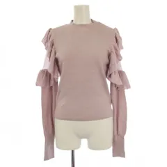 ナチュラルビューティーベーシック NATURAL BEAUTY BASIC アゼフリルショルダーニット セーター 長袖 FR ピンク 017-4270060 /BM