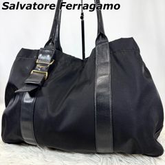 極美品✨Salvatore Ferragamo ショルダーバッグ ロゴ 蛇腹 - メルカリ