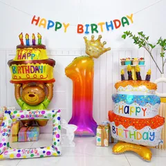 【即日発送】誕生日グッズ 飾り おしゃれ バースデー 誕生日バルーン 一歳 パーティーグッズ 大人 写真撮影 男の子 女の子 飾り付け 誕生日 1歳