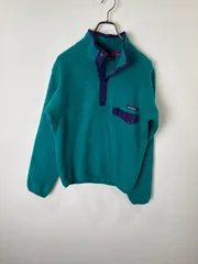 R00614｜PATAGONIA｜パタゴニア｜シンチラスナップT｜フリースジャケット｜プルオーバー｜GREEN｜グリーン｜メンズ｜s｜アウトドア｜アメカジ｜USA古着｜古着｜ヴィンテージ｜90S｜Y2K｜フリース｜スナップT｜レトロ｜キャンプ｜アウトドア