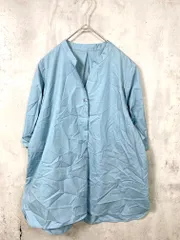 OPAQUE.CLIP オペーク スキッパータックスリーブ ブラウス シャツ sizeM/青 ■◆レディース