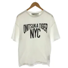 オニツカタイガー Onitsuka Tiger ×ANDREA POMPILIO Tシャツ カットソー S 白 ホワイト 半袖 ロゴ /RR