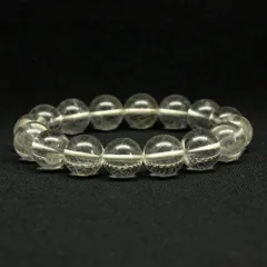【美しい金針】クールな輝きを楽しめる 【上品な輝き】ルチルクォーツ シルバールチル 一点物 13mm 【 天然石ブレスレット GHB135 56g】 贈り物 京の蔵 誕生日プレゼント