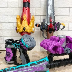 【動作確認済】王様戦隊キングオージャー DXオージャクラウンランス DXオージャカリバー DXヴェノミックスシューター DXクモノスレイヤー スーパー戦隊 BANDAI バンダイ 玩具 おもちゃ 変身 なりきり セット まとめ売り