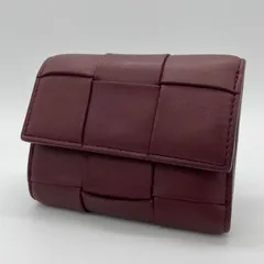 2603-122｜ボッテガヴェネタ カセット コンパクトウォレット ボルドー