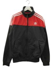 アディダス adidas トラックジャケット ジャージ 長袖 ネイビー 紺 赤 裏起毛 GEORGIA L 羽織 上着 アウター