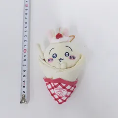 【★加古川物流】中古 ちいかわ クレープくじ C賞 うさぎ クレープになっちゃった マスコット【722】