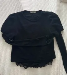 샵マグネット 半袖ニット + シースルー 長袖