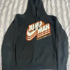 NIKE ナイキ ジョーダン ジャンプマン 裏起毛パーカー ブラック L