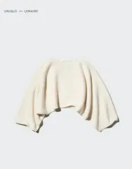 (新製品) ユニクロ X LEMAIRE(ルメール) クロップド ニット 白