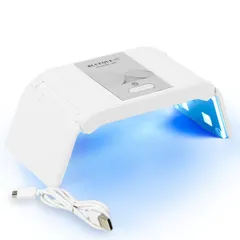 【新着商品】ネイルライト ネイルドライヤー UV LED 硬化 ジェルネイル レジン 36w 折りたたみ 持ち運び タイマー (ホワイト 給電式)