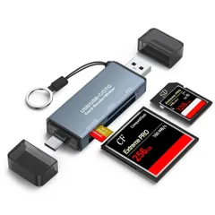 【新着商品】SDXC microSD Pro/Chromebook適用 PC/Linux/MacBook/iPad SDHC Windows 17・16・15シリーズ/ タブレット/スマホ/iPhone Android MMC OTG対応 高速転送 USB &