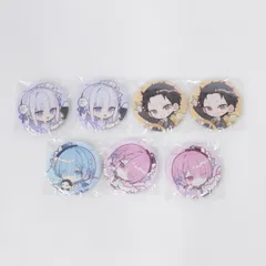 【★加古川物流】中古  Re:ゼロから始める異世界生活 缶バッジ ギフトボックス まとめ レム ラム エミリア スバル リゼロ【721】
