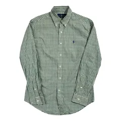 Ralph Lauren ラルフローレン SLIMFIT ギンガムチェック BD ボタンダウン 長袖シャツ サイズ M /グリーン系 メンズ