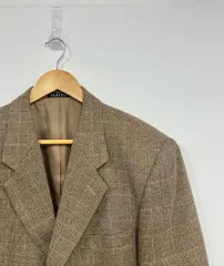 PLAYBOY(プレイボーイ) スモールチェック柄 ヴィンテージ ウール ブレザー スーツ ジャケット