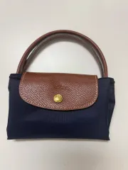 新品 ロンシャン ル プリアージュ オリジナル ハンドバッグ S ネイビー