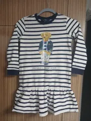 ポロ ラルフローレン ガールズ クマ ストライプ ONE PIECE M