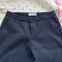 レディース スラックス(スーツ スラックス) - ネイビー Sサイズ