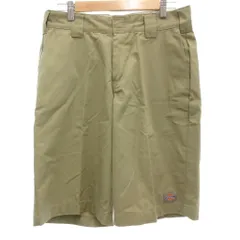 ディッキーズ Dickies 美品 ハーフパンツ 28 カーキ ショート丈 /NL ■ECG003