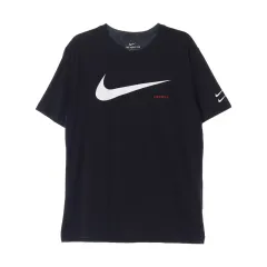 XL Nike(ナイキ） 黒 スウッシュ プリント 半袖 クルーネック Tシャツ