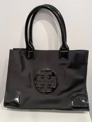 トリーバーチ エラ トートバッグ A4収納可 ナイロン 黒 ブラック