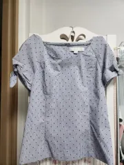 ジルスチュアート ストライプ ドット 半袖 ブラウス