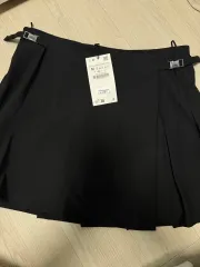 ザラ ブラック プリーツスカート M