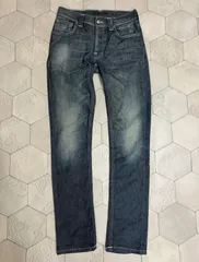 Nudie Jeans ヌーディージーンズ デニム W30 L32 スリム ストレッチ インディゴ メンズ 美シルエット イタリア製