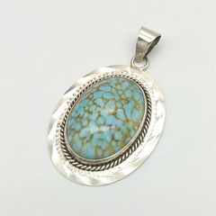 旧ロゴ・極上品】SAAD サード 大粒ターコイズ ペンダントトップ 9.81g 