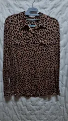 ヒョウ柄 レオパード シャツ ストレッチ 55-66