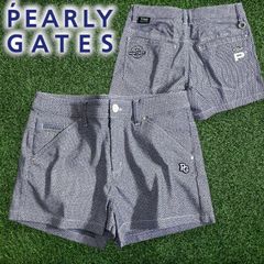 極美品】 パーリーゲイツ ショートパンツ 千鳥 ストレッチ メンズ 紺色