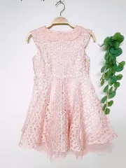 子供用ドレス 7 税金 8 フラワーレース 130 ピンク