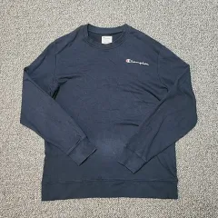 L チャンピオン ネイビー スウェット Tシャツ