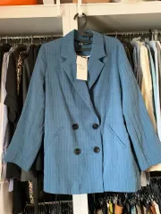 新品 ) ZARA(ザラ) ストライプ ブレザー ジャケット