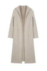 $送料無料)グレー羊 薄い フードコート