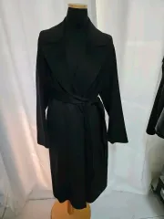 Enc ブラックロングコート ハンドメイド