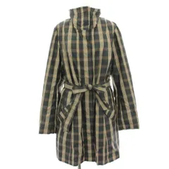 コムサデモード COMME CA DU MODE ダウンコート チェック ライナー付き ロング 15 緑 グリーン ベージュ 16-29UY05 /HN