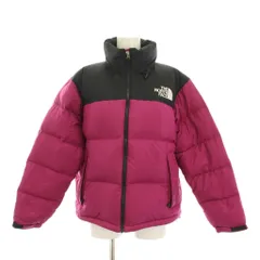 ザノースフェイス THE NORTH FACE SHORT NUPTSE JACKET ショート ヌプシジャケット ダウンジャケット アウター L 赤紫 黒 NDW91952 /YM