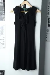 W ( S ) ポロ Ralph Lauren(ラルフローレン) ドレス ワンピース ノースリーブ レース ブラック- 14738