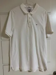 Tommy Hilfiger トミーヒルフィガー 白 半袖 カラーTシャツ L