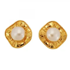 シャネル(Chanel) シャネル イヤリング  シャネル GPメッキ フェイクパール ゴールドレディース