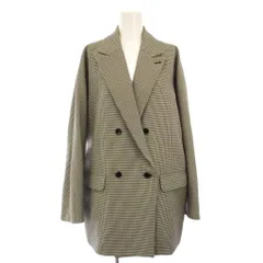 シートーキョー SHE Tokyo Stella houndstooth ダブル テーラードジャケット 背抜き F グレー S-JK-01 /TK