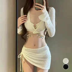 水着 レディース 水着4点セット フォーピース ブラウス スカート 無地 水着セット ビキニ タンキニ 大人 夏 スウィムウェア 温泉 水泳 海