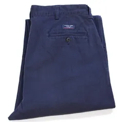 90s メキシコ製 ポロ ラルフローレン ANDREW PANT ツータック コットン チノパン 紺 W34 L34★338 オールド ビンテージ スラックス