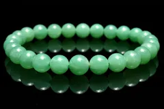 【１点物】癒やしのグリーン クリソプレーズ　7mm　ブレスレット パワーストーン 天然石 _MC6876