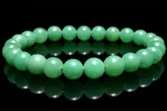 【１点物】癒やしのグリーン クリソプレーズ　7.5mm　ブレスレット パワーストーン 天然石 _MC6878