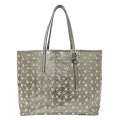ジミーチュウ JIMMY CHOO バッグ レディース ブランド トートバッグ レザー スタッズ サシャM シルバー 大きめ 大容量 おしゃれ 可愛い 星柄 通勤 通学 おでかけ 【中古】